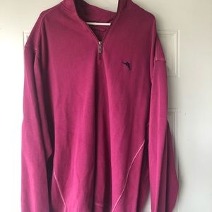 Mauve 3/4 zip Tommy Bahama